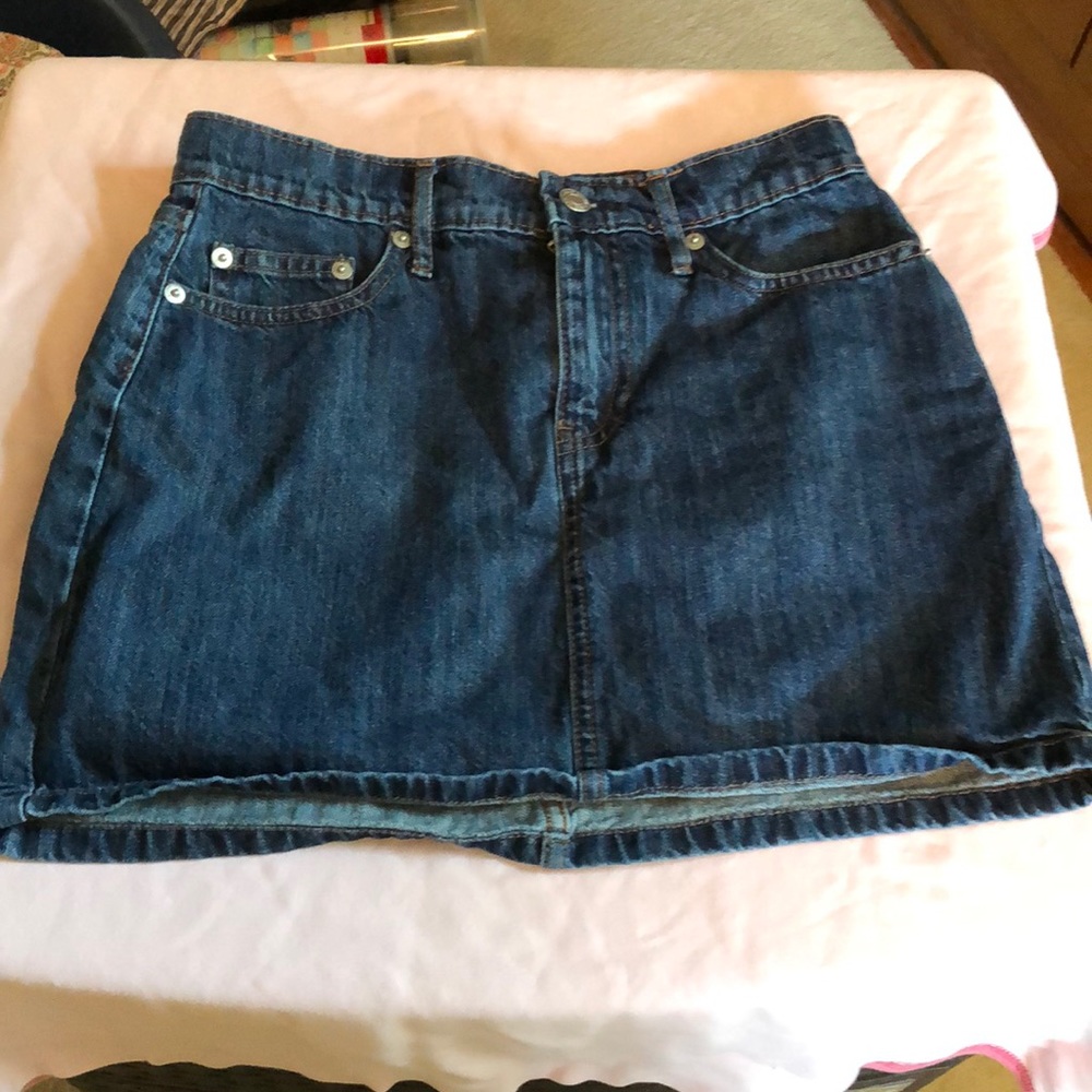GAP denim mini skirt EUC juniors size 0
